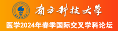 内射草鸡巴网站南方科技大学医学2024年春季国际交叉学科论坛